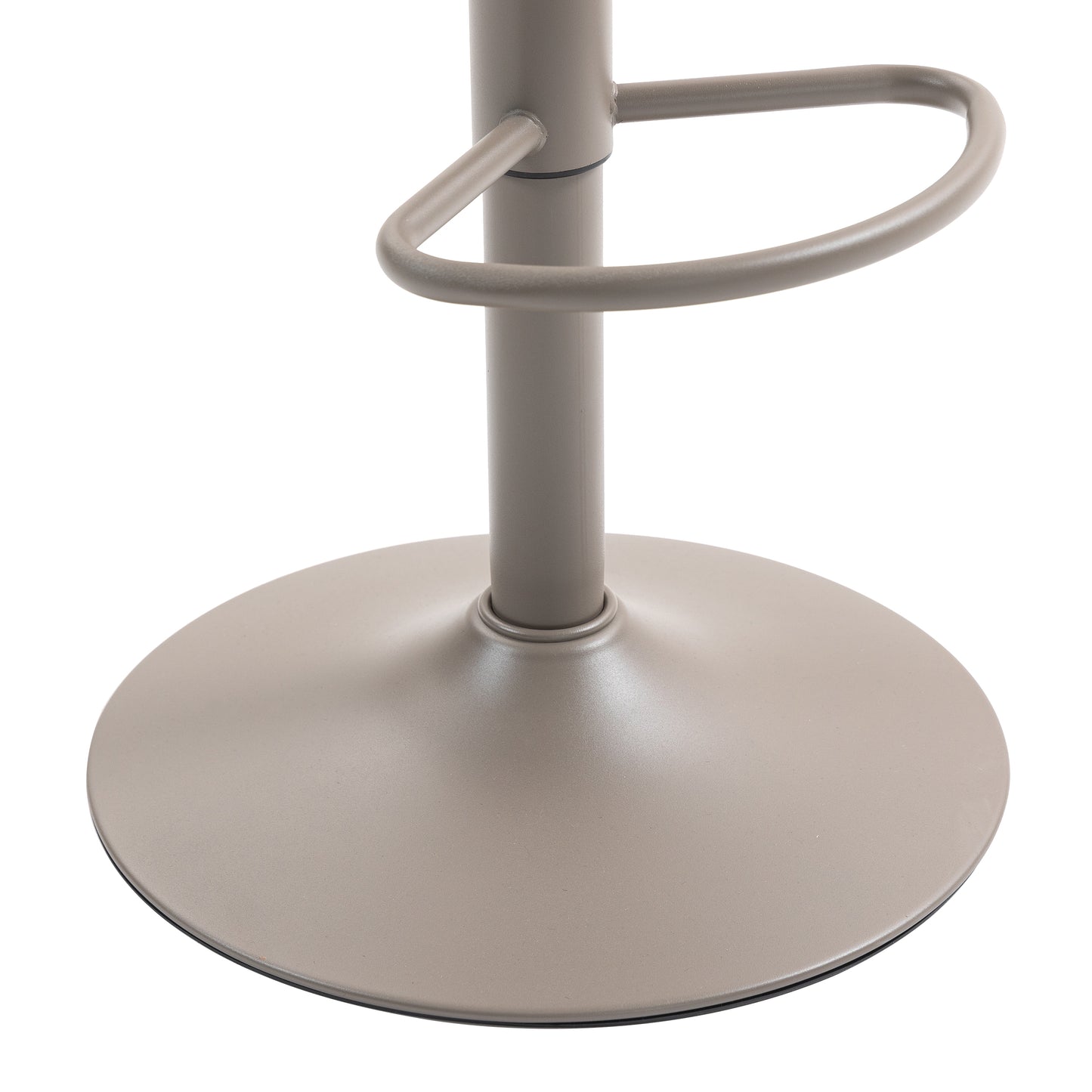 CHOTTO - Eri Adjustable Swivel Bar Stools with Padded Seat -Brown x 2