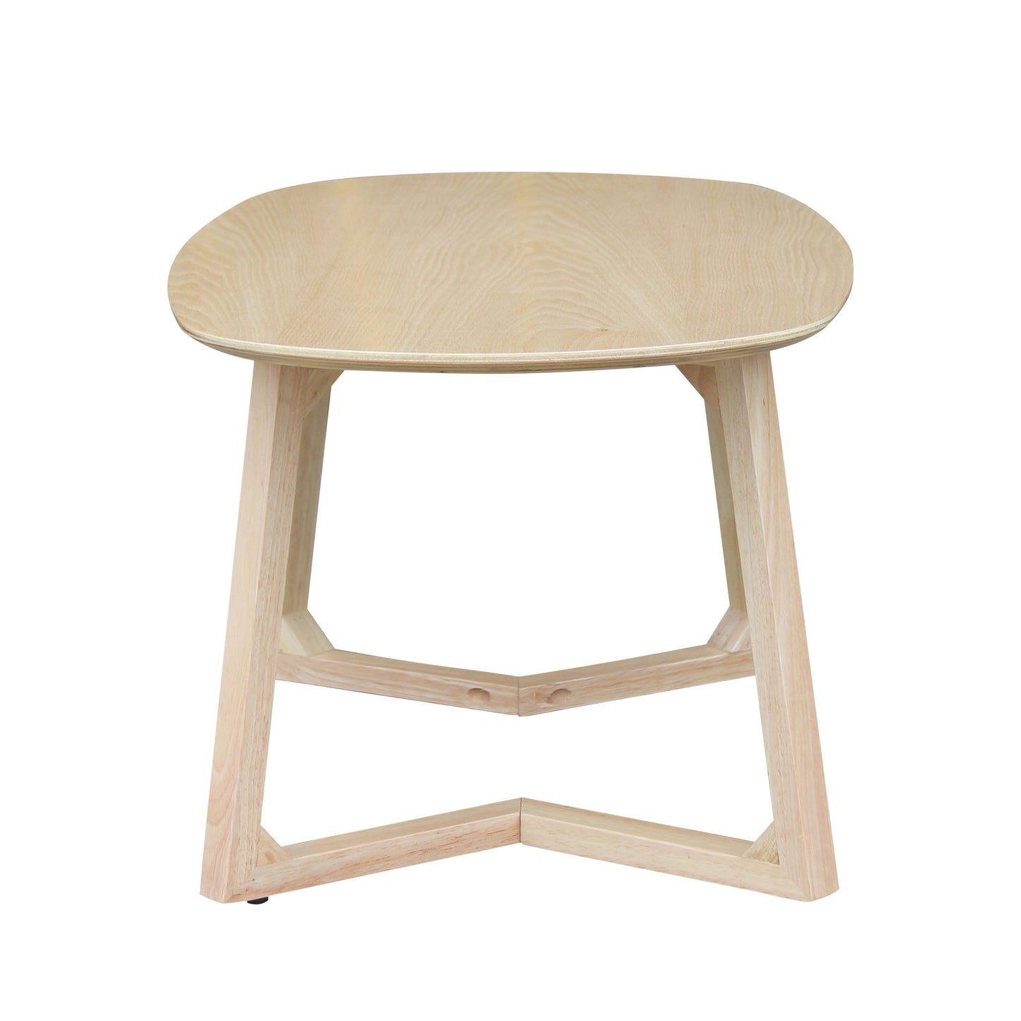 CHOTTO - Tsuno Rounded Rectangle Top Coffee Table - Wood - 60cm
