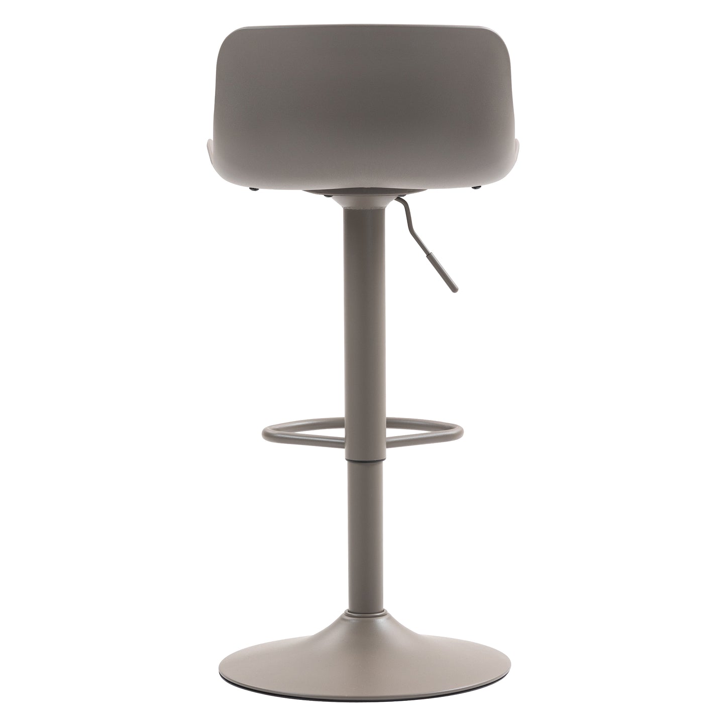 CHOTTO - Eri Adjustable Swivel Bar Stools with Padded Seat -Brown x 2