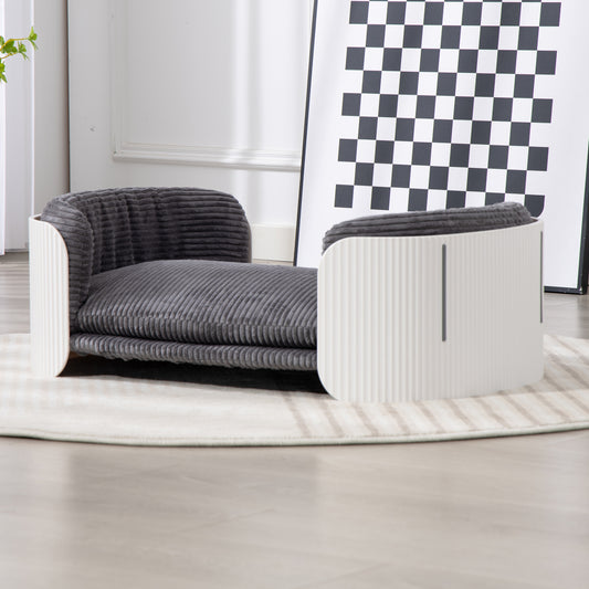 CHOTTO - Tama PP Pet Sofa- Midium White+Grey