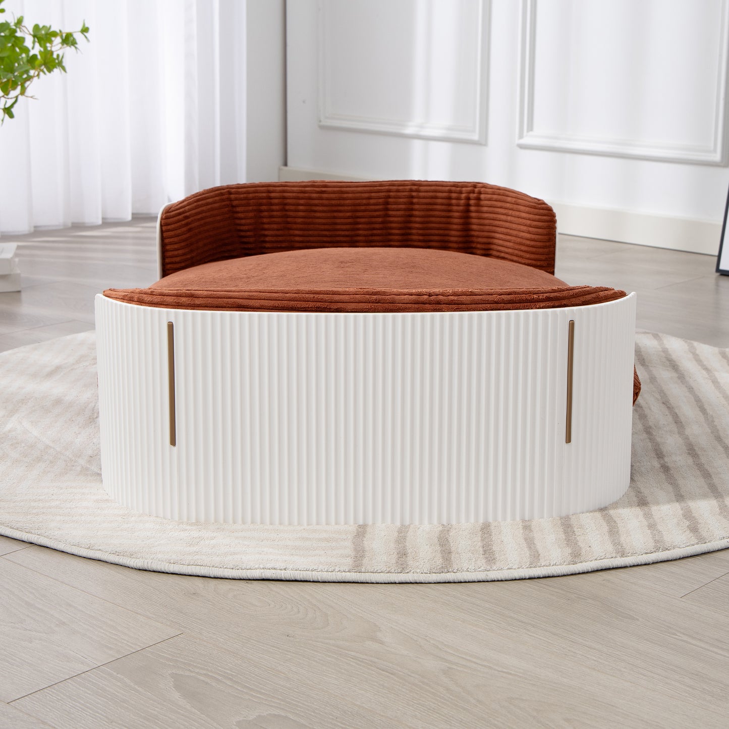 CHOTTO - Tama PP Pet Sofa- Large White+Brown