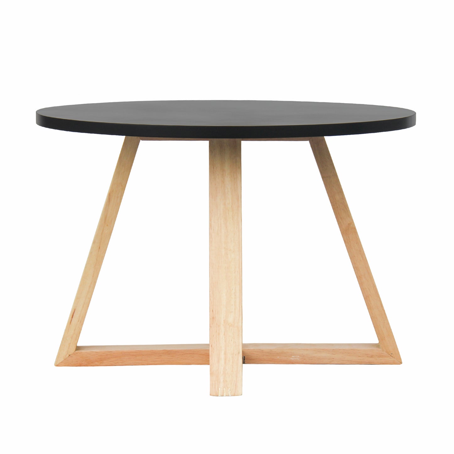 CHOTTO - Juji Round Top Coffee Table - Black - 60cm
