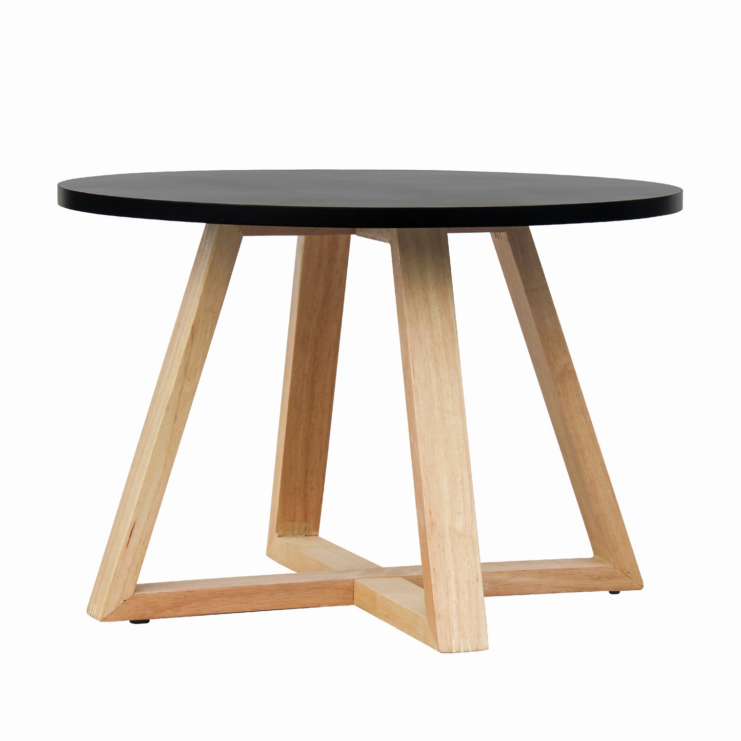 CHOTTO - Juji Round Top Coffee Table - Black - 60cm