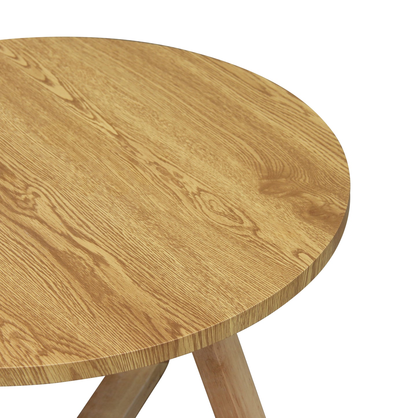 CHOTTO - Juji Round Top Coffee Table - Wood - 60cm