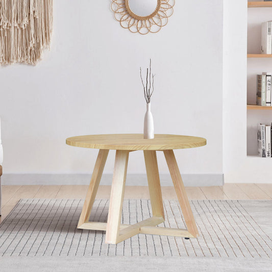 CHOTTO - Juji Round Top Coffee Table - Wood - 60cm