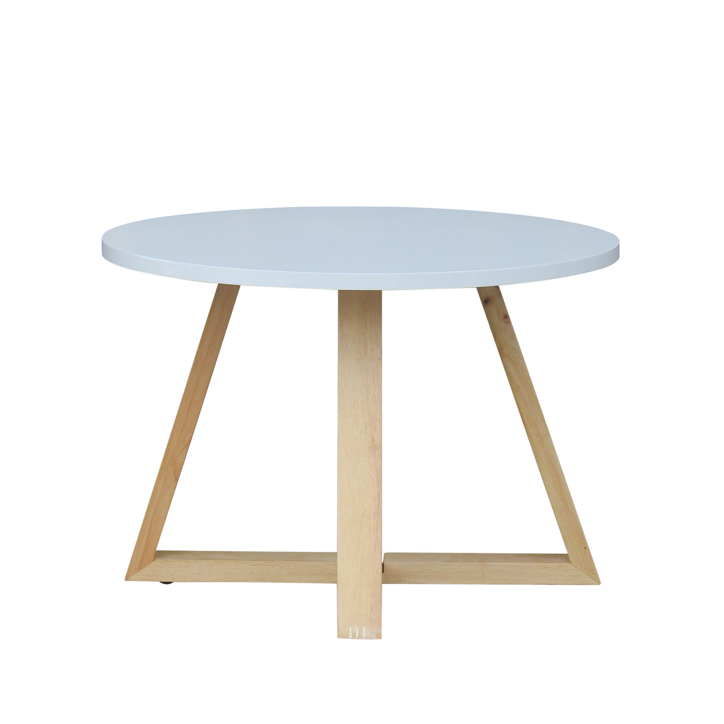 CHOTTO - Juji Round Top Coffee Table - White - 60cm