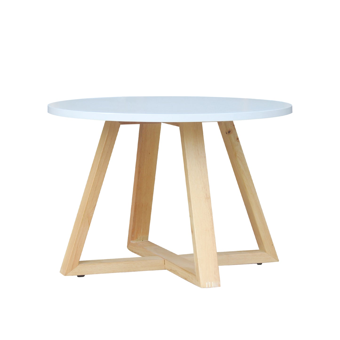 CHOTTO - Juji Round Top Coffee Table - White - 60cm