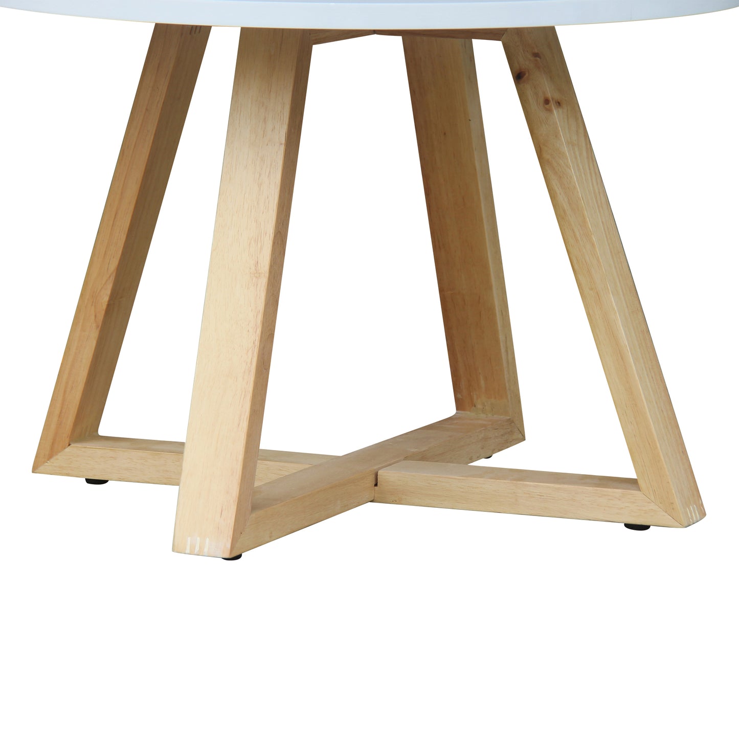 CHOTTO - Juji Round Top Coffee Table - White - 60cm