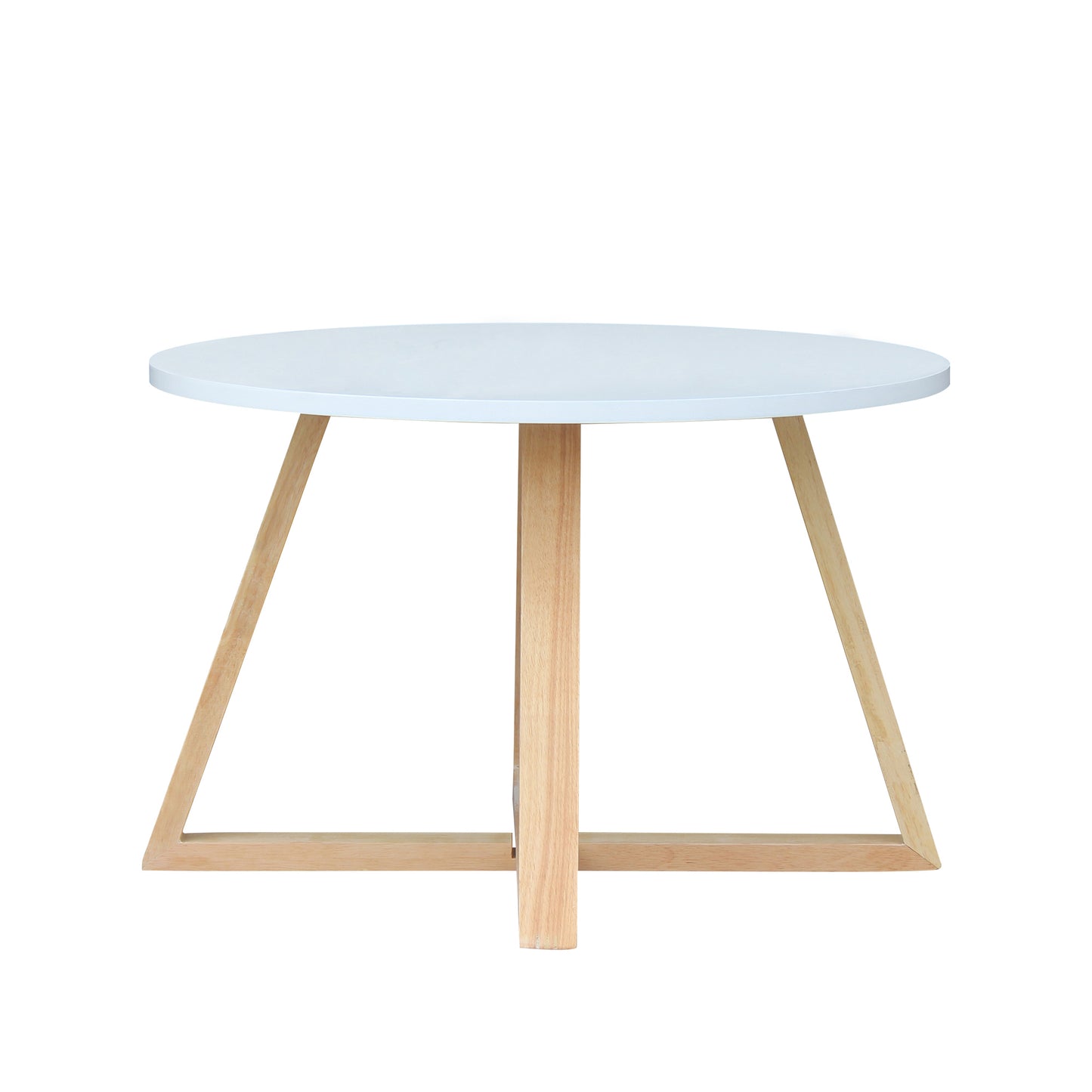 CHOTTO - Juji Round Top Coffee Table - White - 70cm