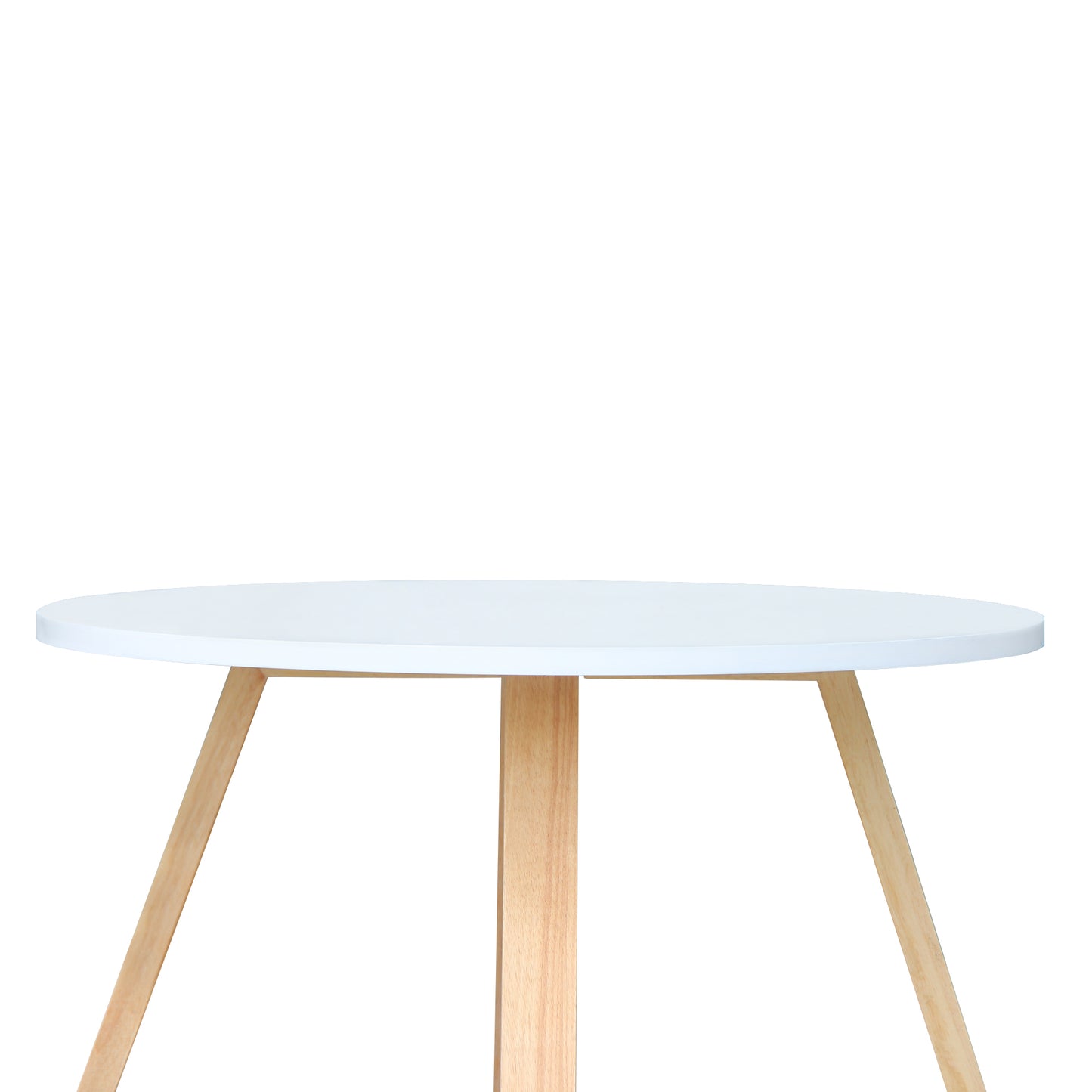 CHOTTO - Juji Round Top Coffee Table - White - 70cm
