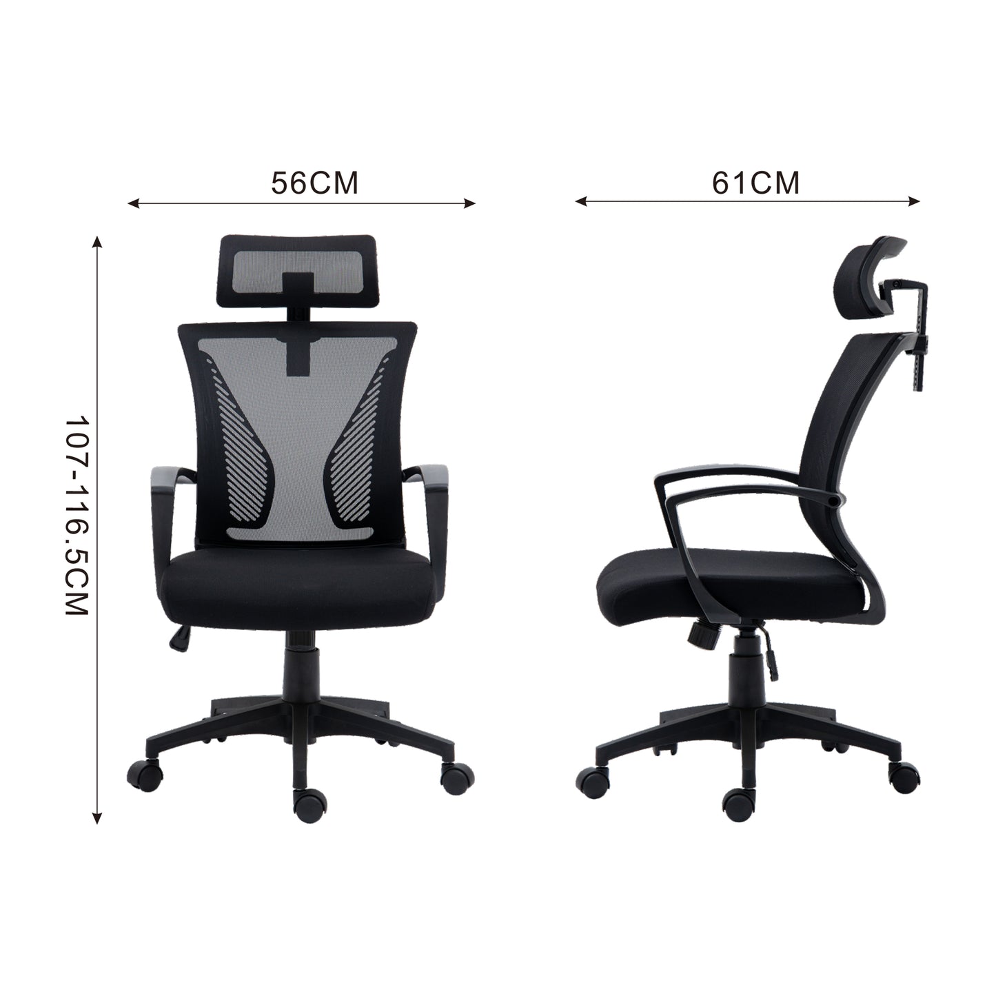 CHOTTO - Musashi Office Chair - Black