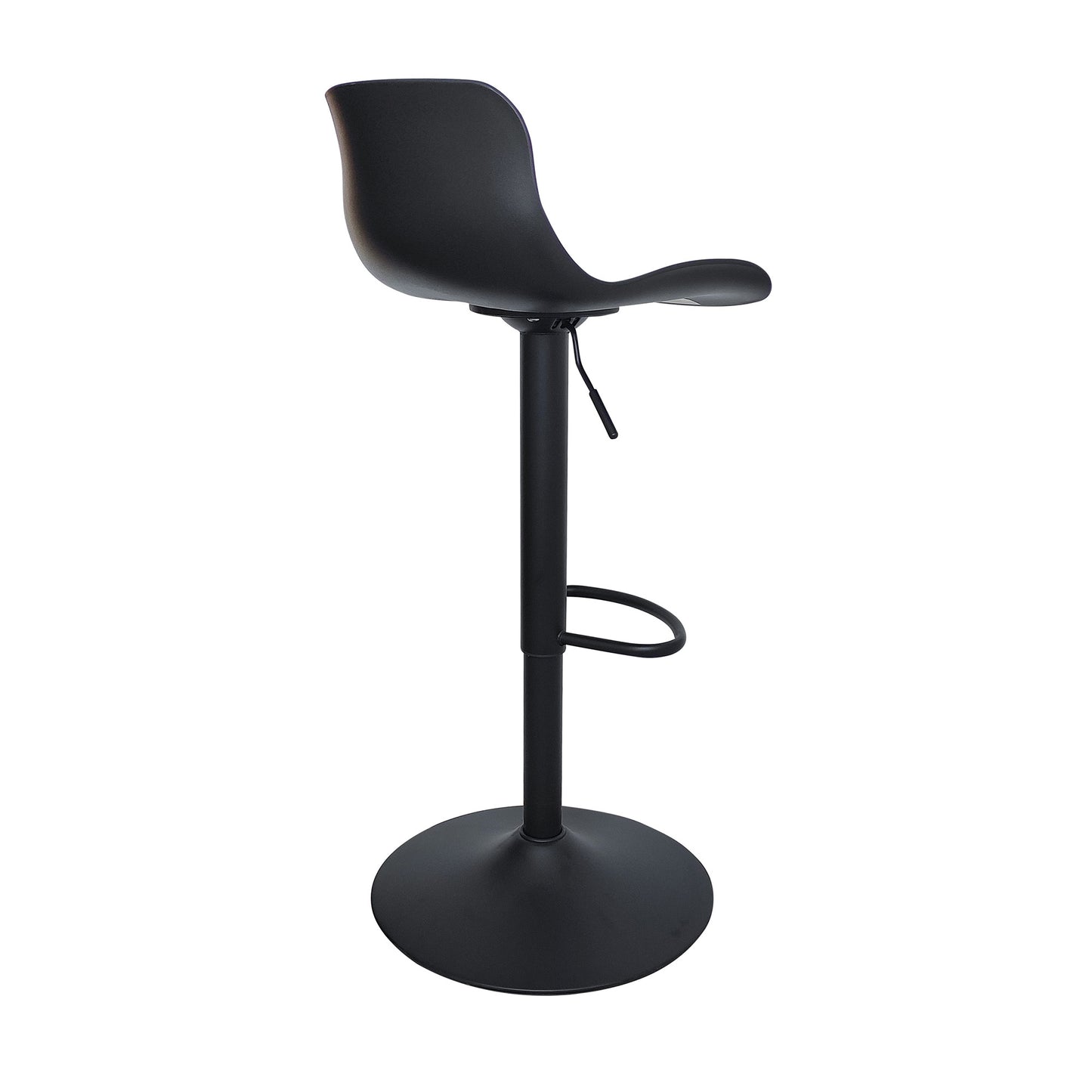 CHOTTO - Eri Adjustable Swivel Bar Stools -Black x 3