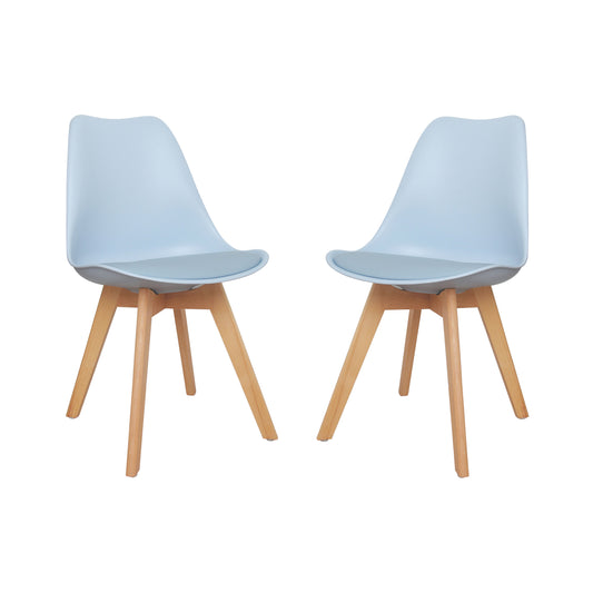 CHOTTO - Ando Dining Chairs - Baby Blue x 2