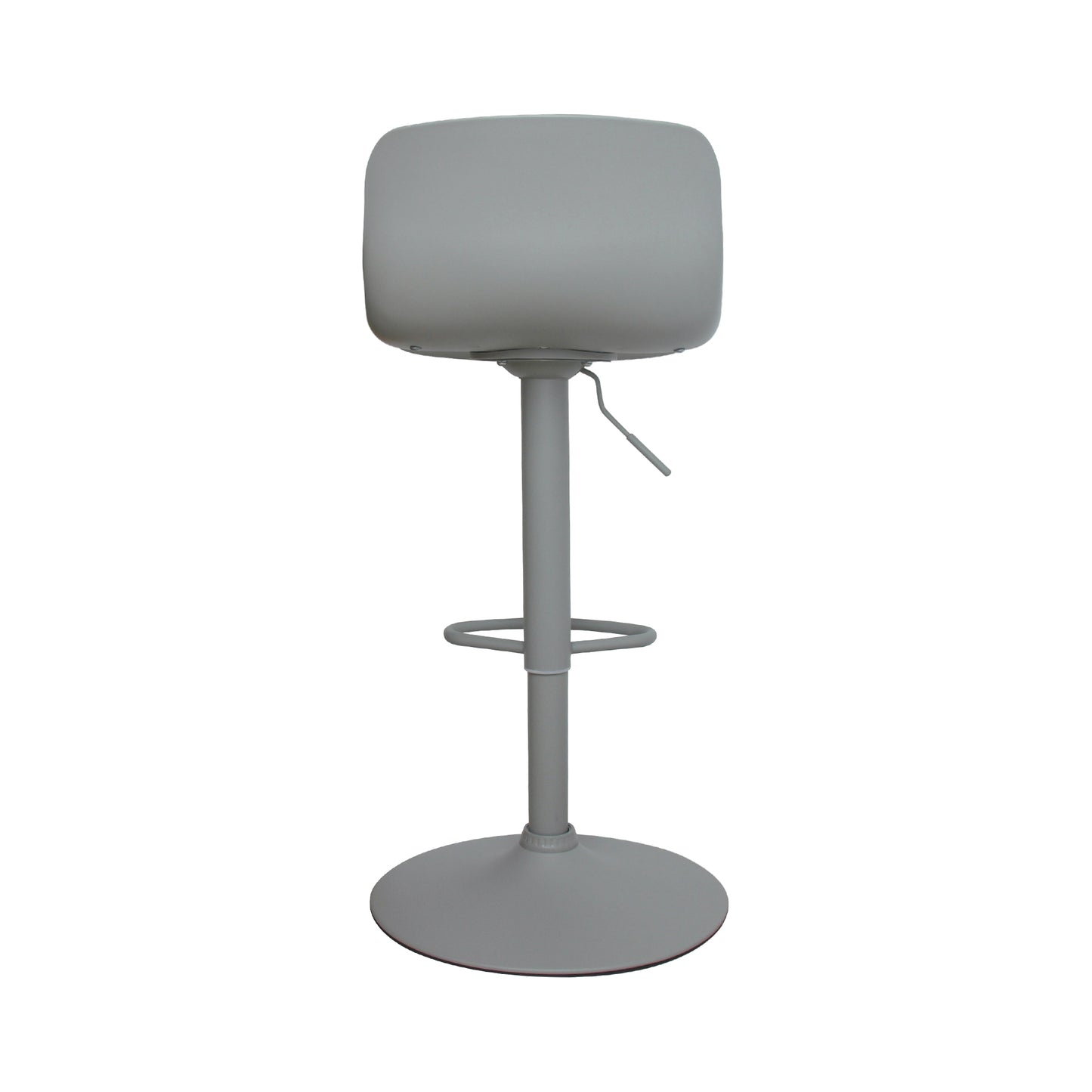 CHOTTO - Eri Adjustable Swivel Bar Stools with Padded Seat -Grey x 2