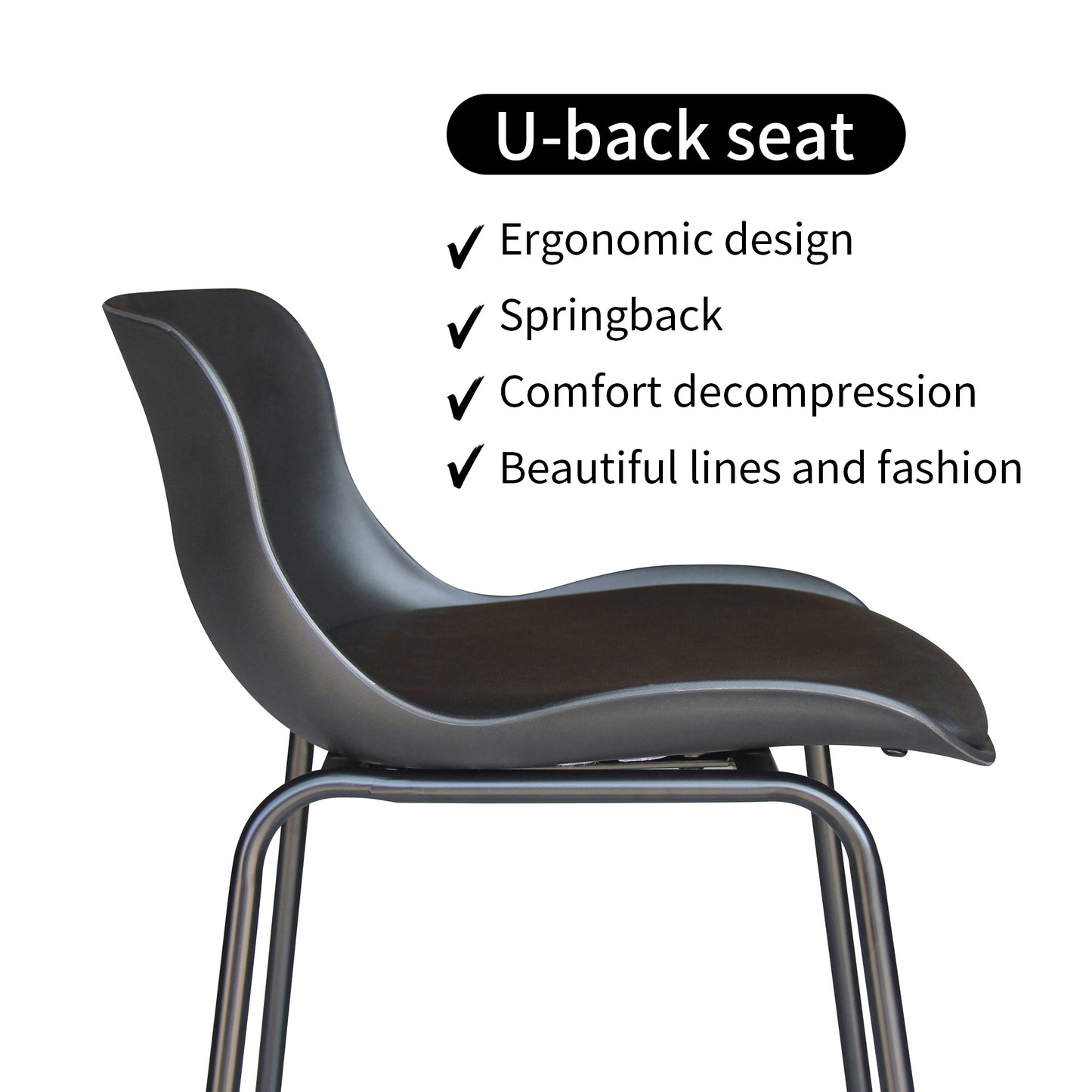 CHOTTO - Kaba Barstool - Black x 2