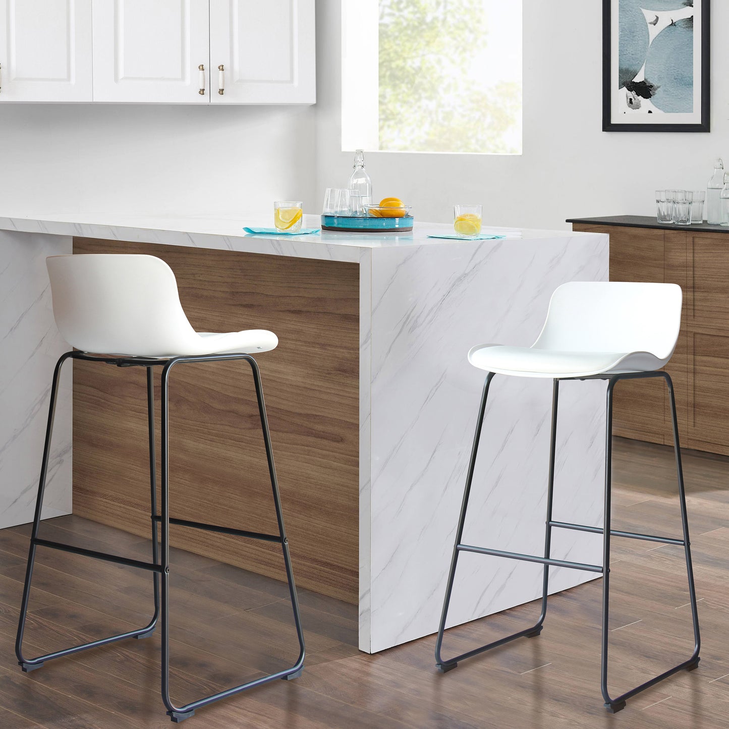CHOTTO - Kaba Barstool - White x 2