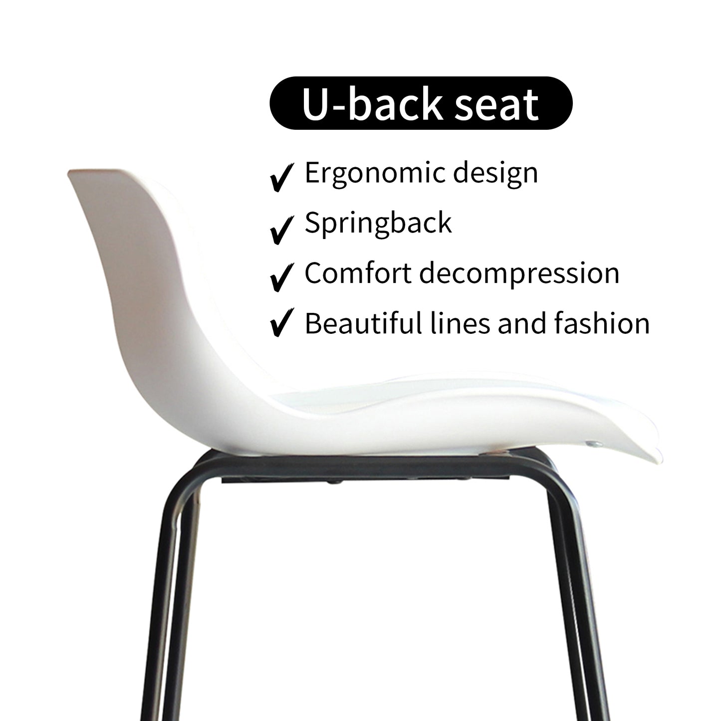 CHOTTO - Kaba Barstool - White x 2