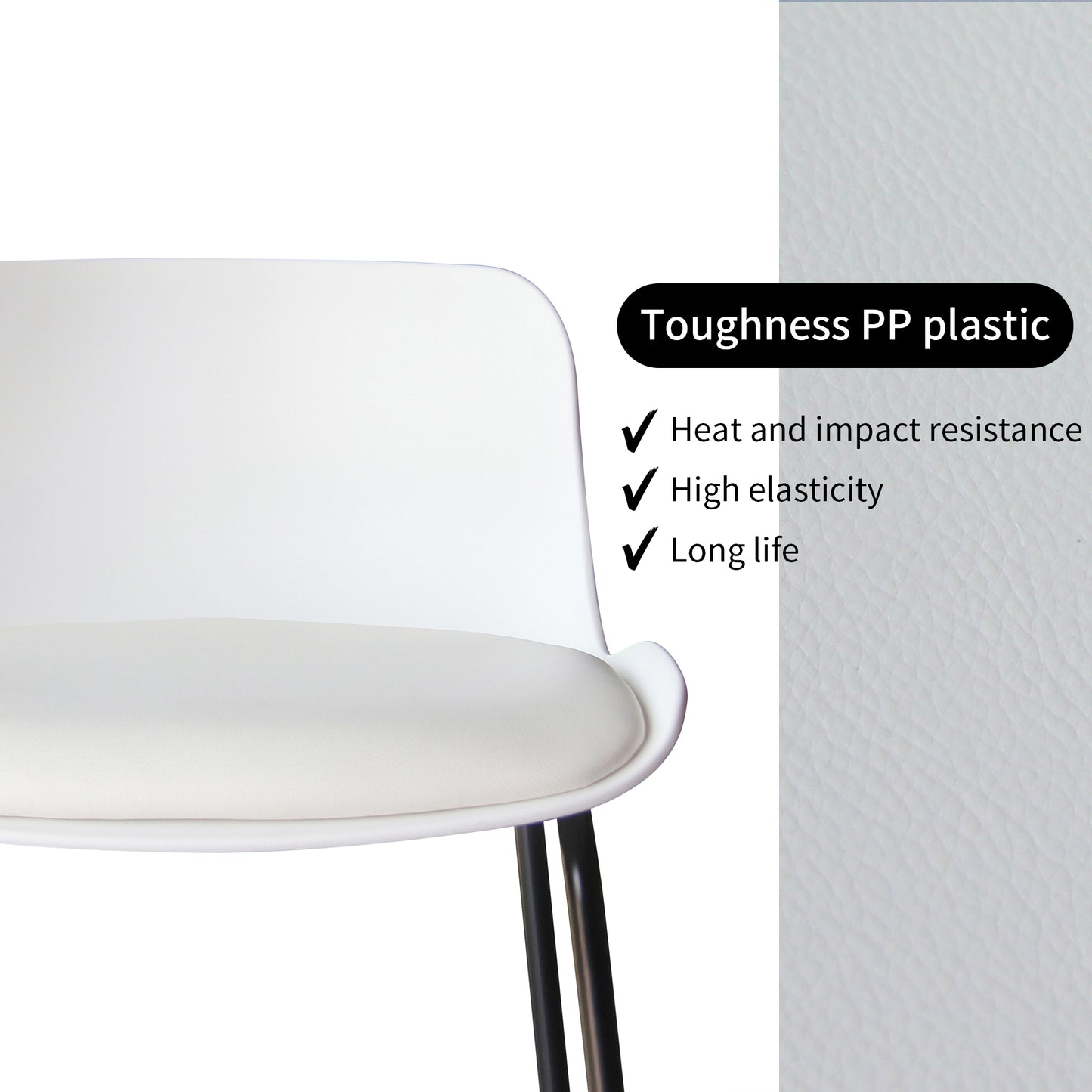CHOTTO - Kaba Barstool - White x 2