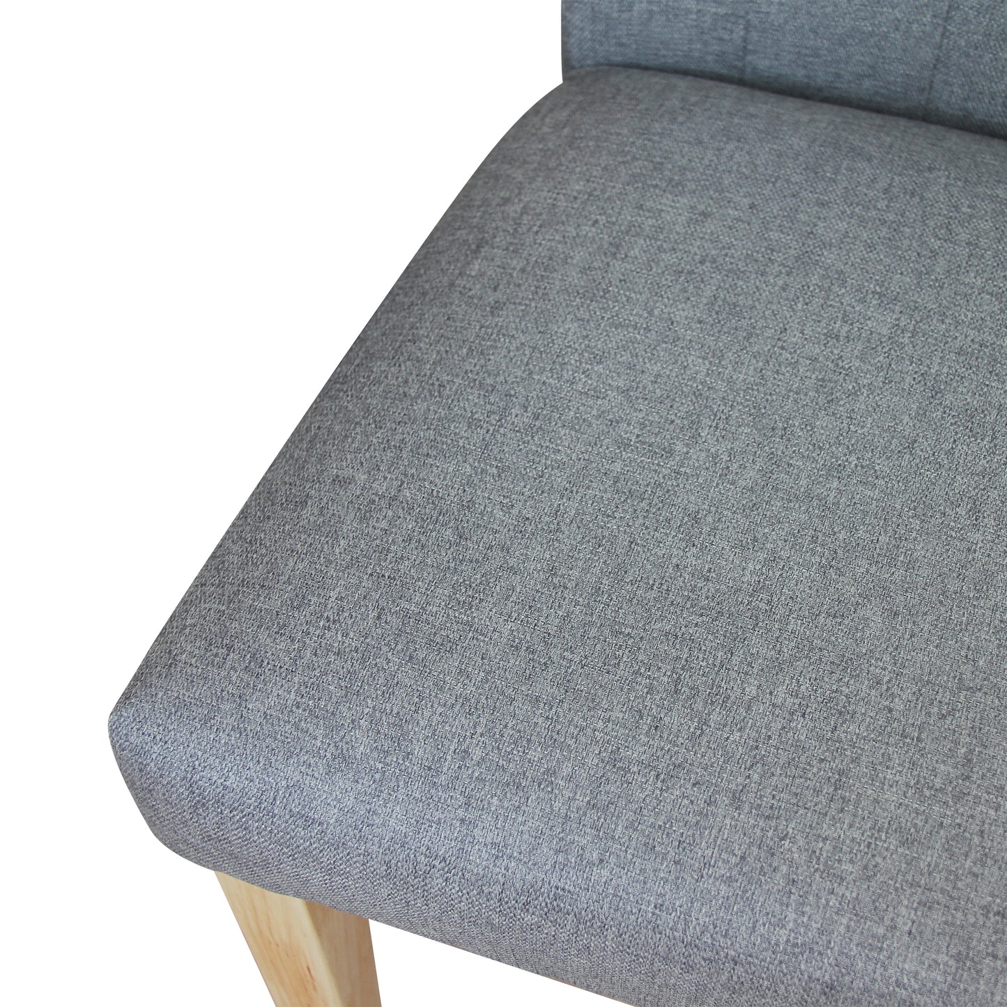 CHOTTO - Sato Fabric High Back Sofa Dining Chairs x 2