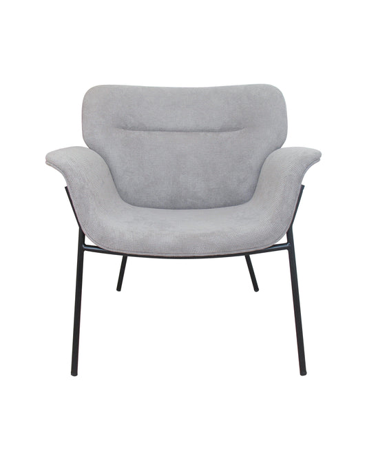 Suda Designer Lounge Armchair - Grey - Chotto Furniture
