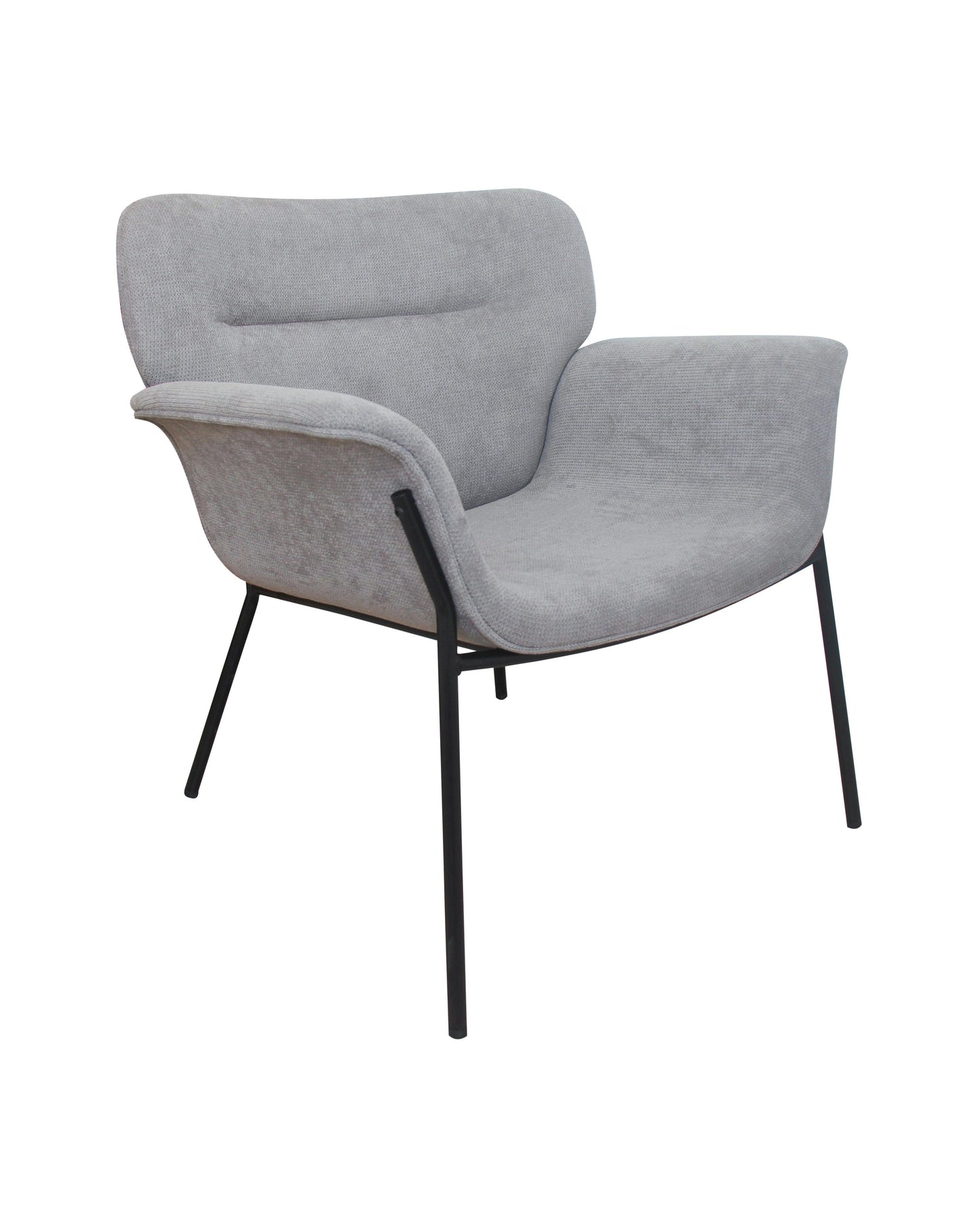 Suda Designer Lounge Armchair - Grey - Chotto Furniture