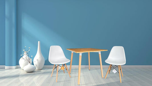 Hako Square Top Dining Table with Wooden Legs - Wood - Chotto Furniture