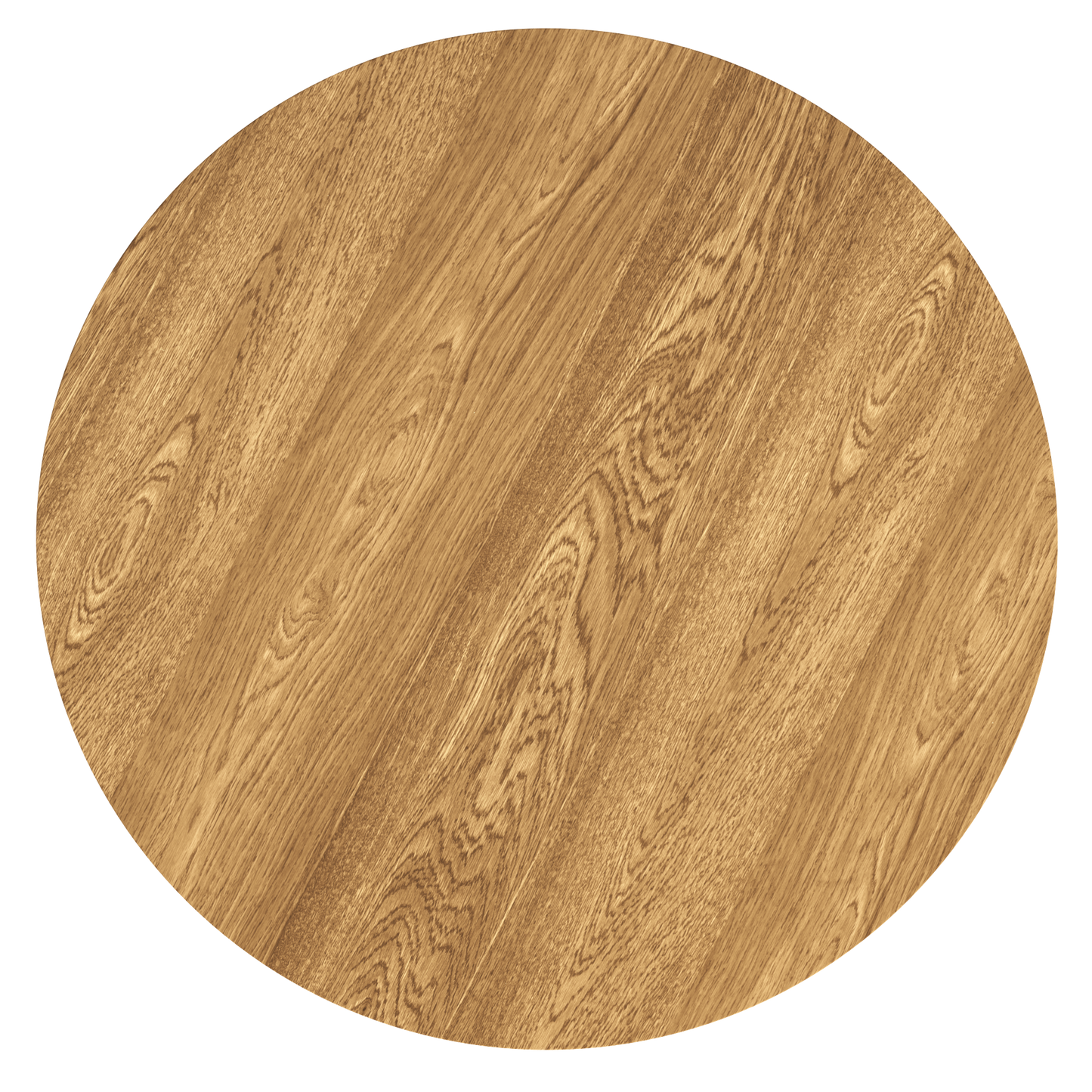 CHOTTO - Enso Round Top Dining Table with Wooden Legs - Wood