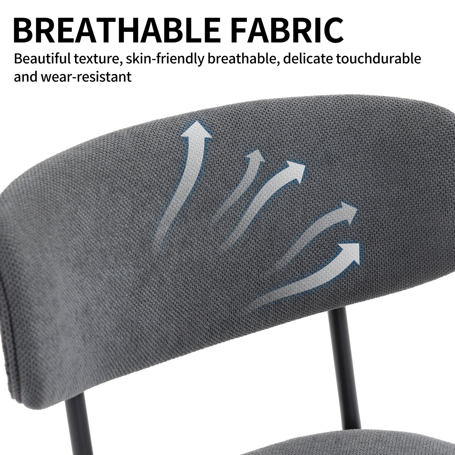 CHOTTO - Kaze Dining Chair - Grey (Set of 2)