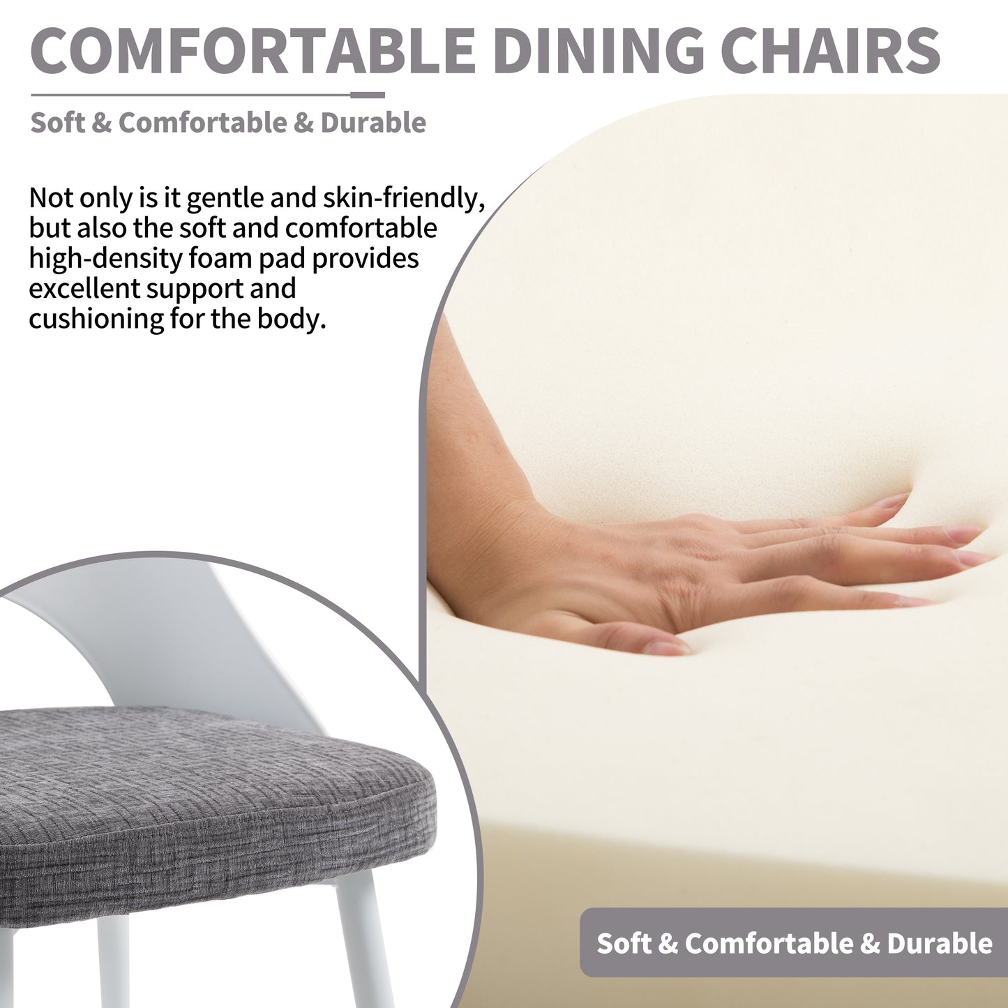 CHOTTO - Rei PP Dining Chair -White x 2