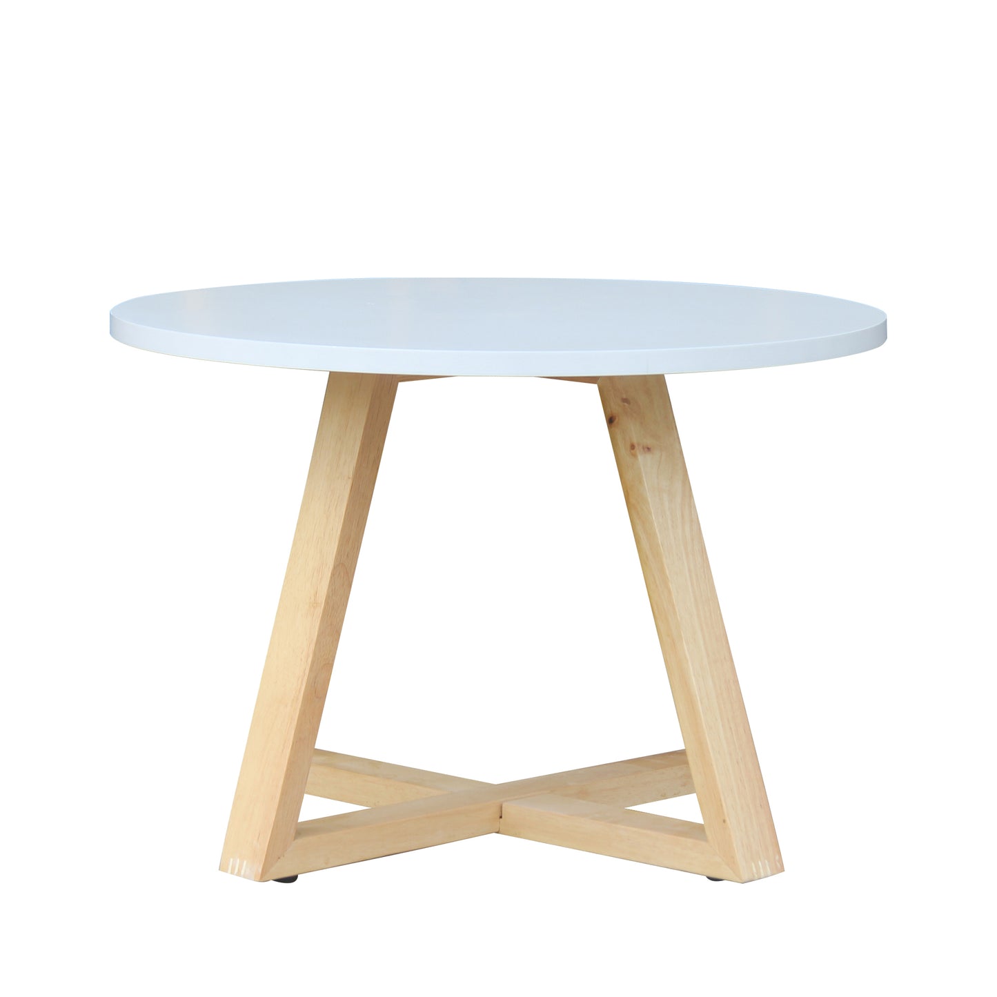 CHOTTO - Juji Round Top Coffee Table - White - 60cm