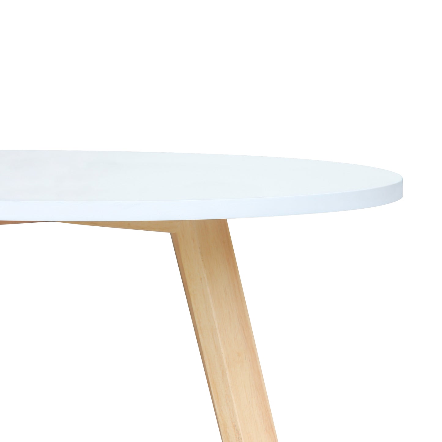 CHOTTO - Juji Round Top Coffee Table - White - 60cm