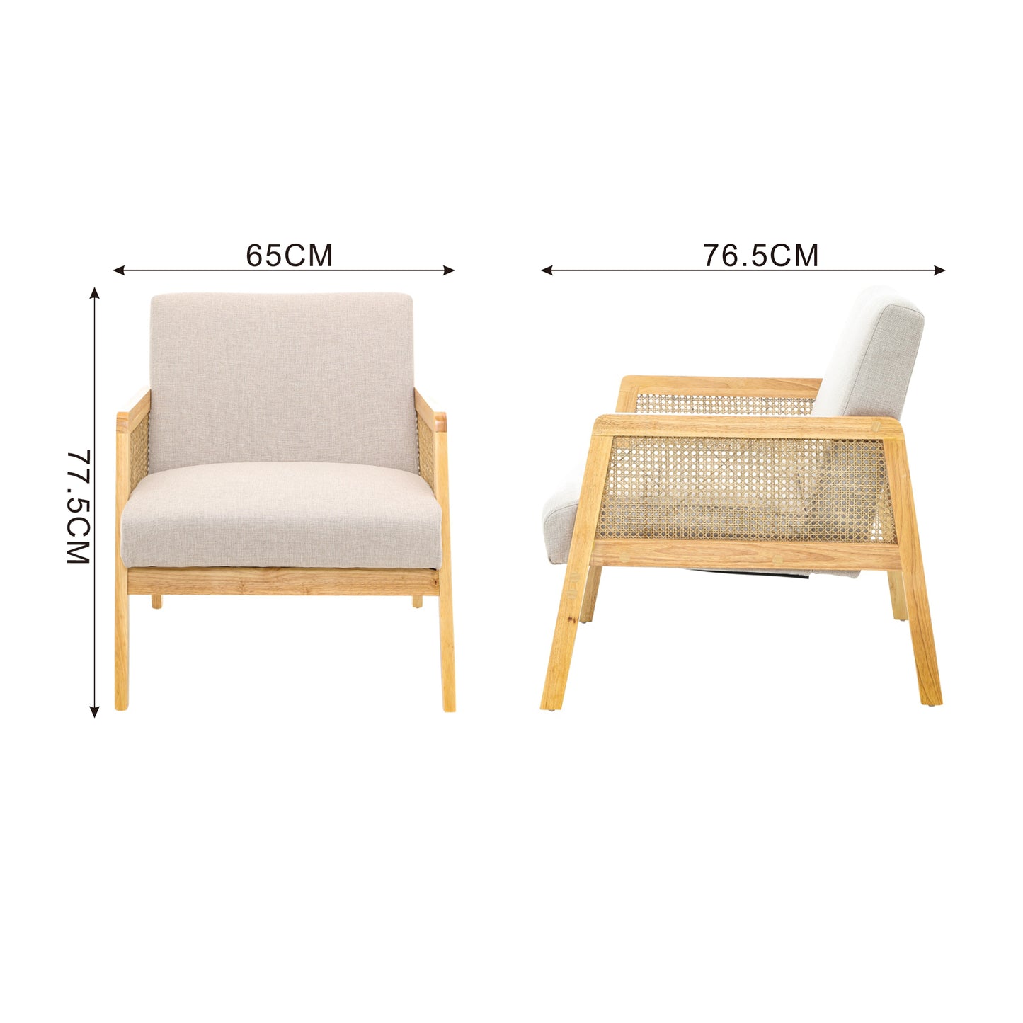 CHOTTO - Seki Lounge Armchair - White