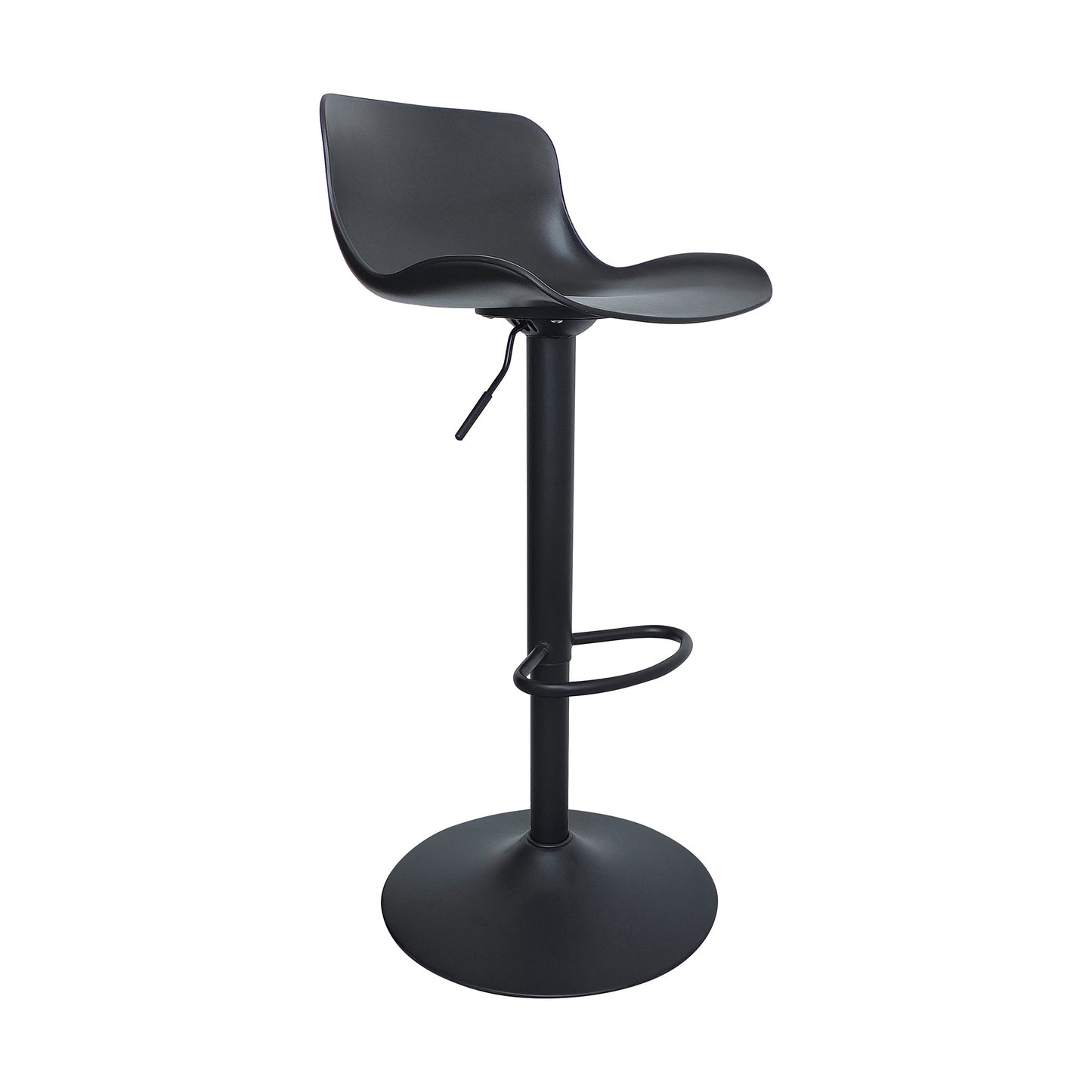 CHOTTO - Eri Adjustable Swivel Bar Stools -Black x 2