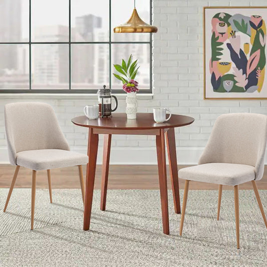 CHOTTO - Niko Dining Chairs - Beige (Set of 2)