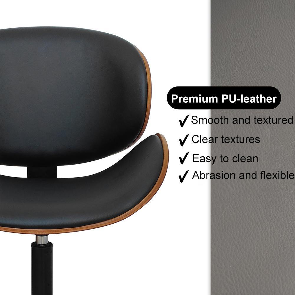 OKA Adjustable Swivel Office Chair - Black - Chotto Furniture