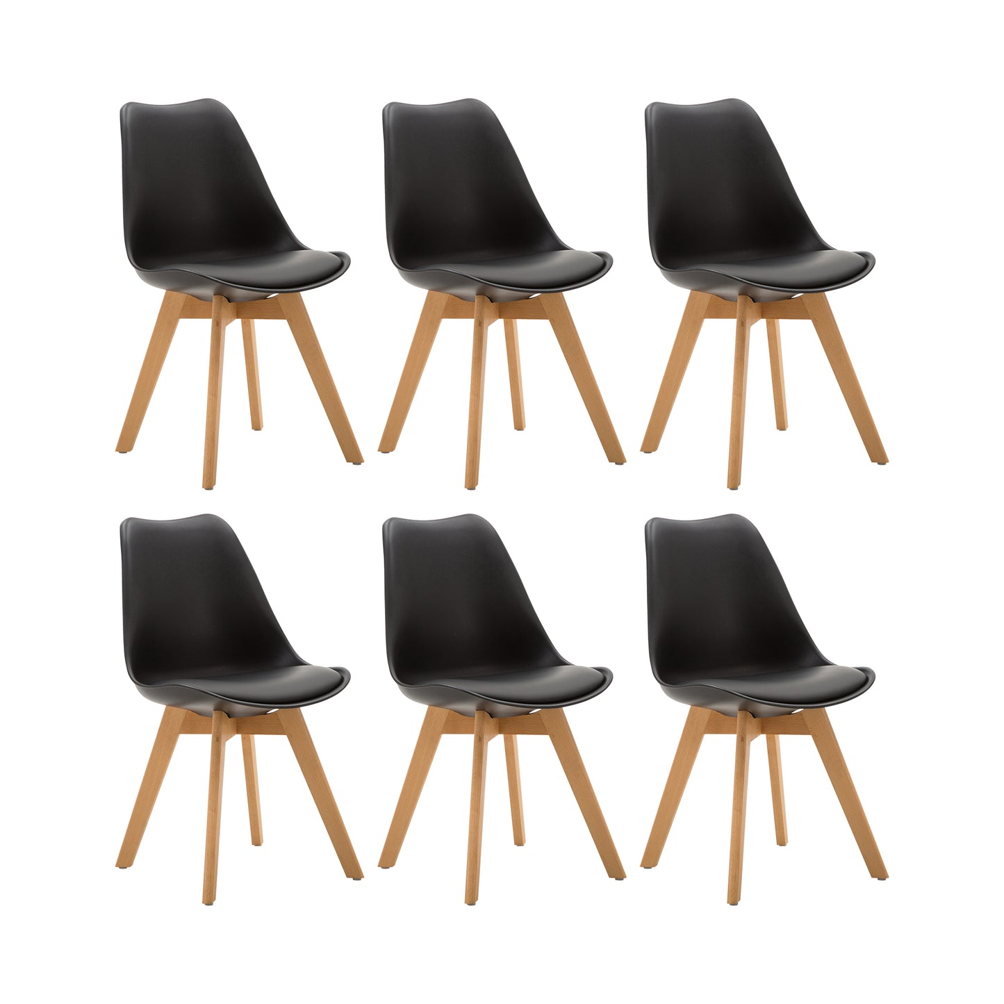 Chotto - Ando Dining Chairs - Black ( set of 6)