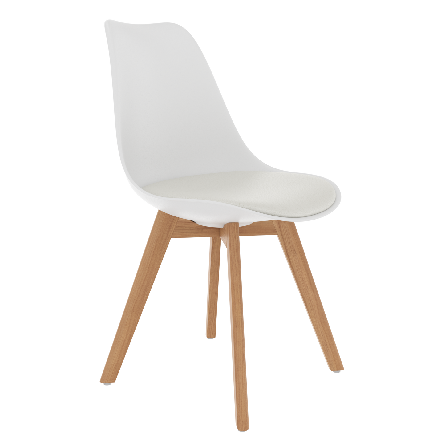 CHOTTO - Ando Dining Chairs - White x 2