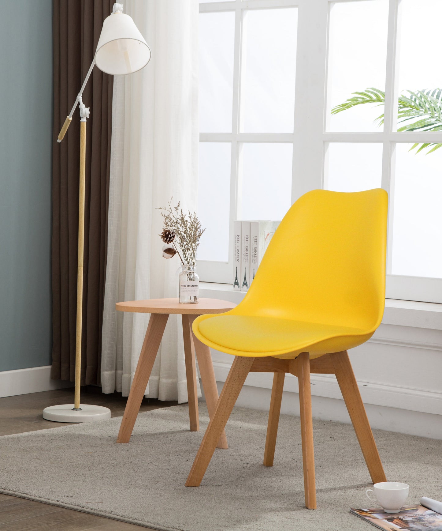 CHOTTO - Ando Dining Chairs - Yellow x 4
