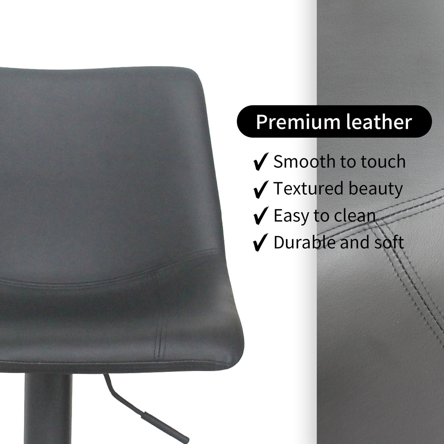 CHOTTO - Kage Bar Stools - Black x 2