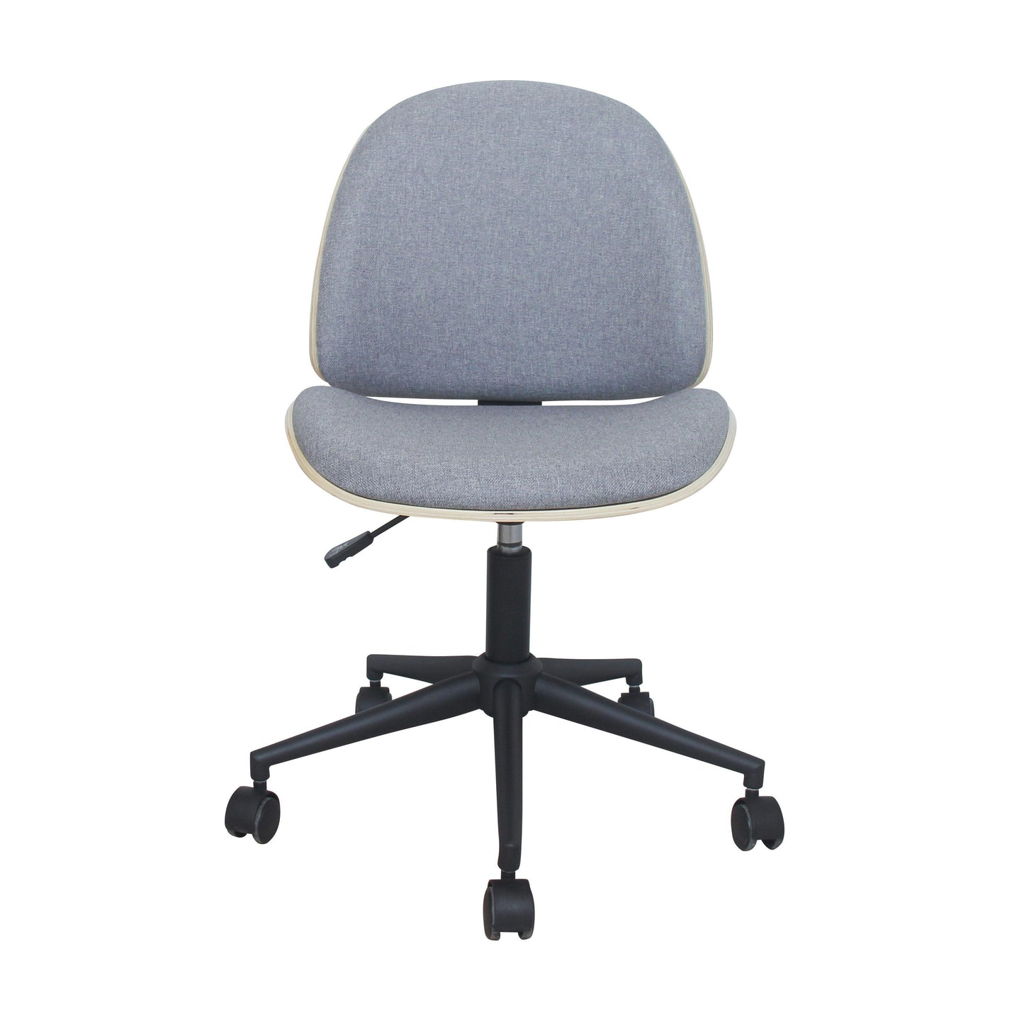 Mio Fabric Adjustable Swivel Office Chair - Grey - Chotto Furniture