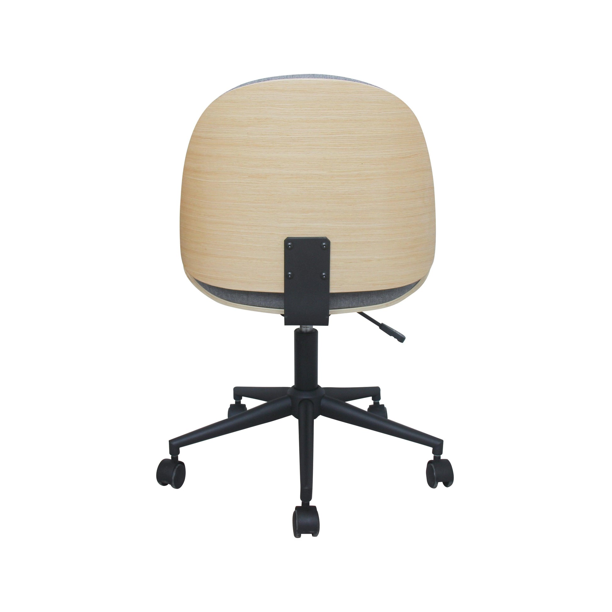 Mio Fabric Adjustable Swivel Office Chair - Grey - Chotto Furniture