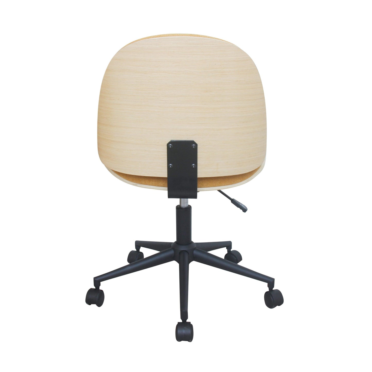 Mio Fabric Adjustable Swivel Office Chair - Yellow - Chotto Furniture