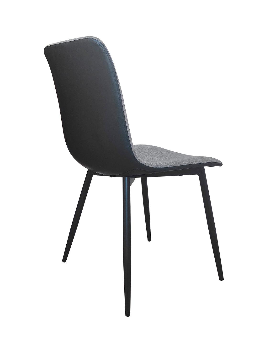 Kaito Fabric Dining Chairs With Metal Legs - Grey x 4 - Chotto Furniture