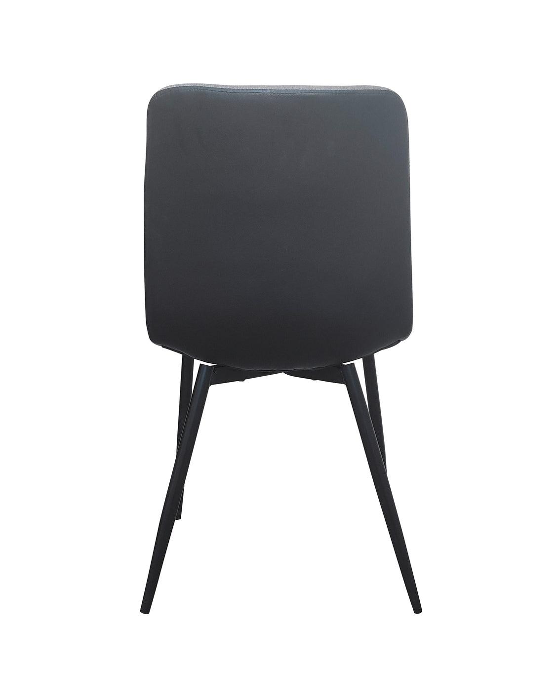 Kaito Fabric Dining Chairs With Metal Legs - Grey x 4 - Chotto Furniture
