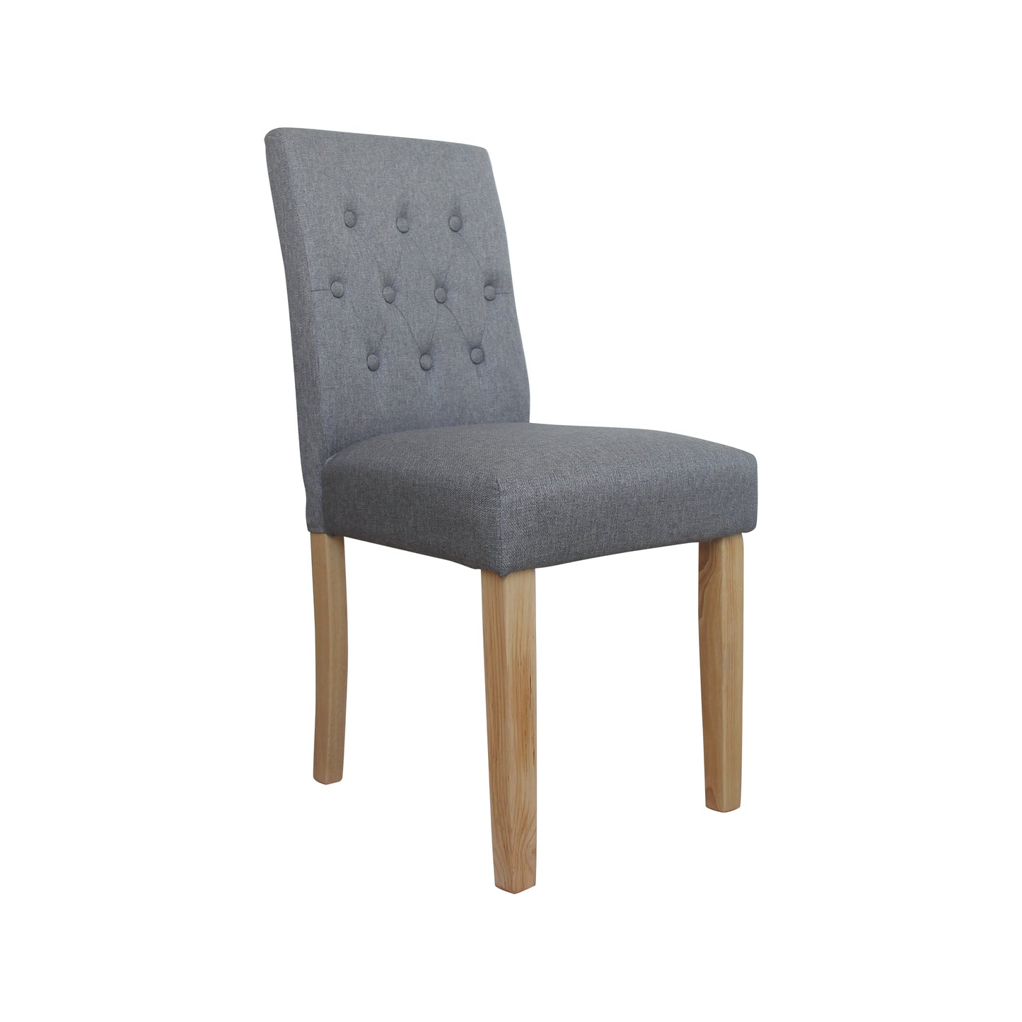 CHOTTO - Sato Fabric High Back Sofa Dining Chairs x 2